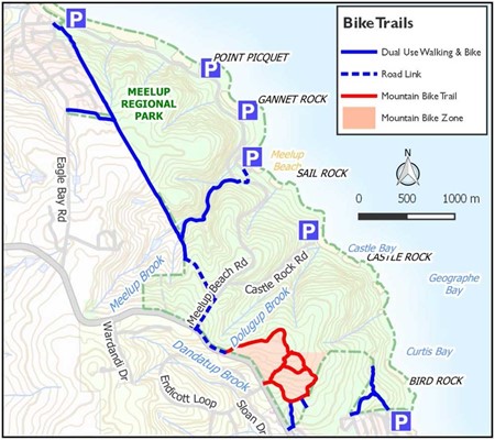 Mountain Bike Trails Map Image