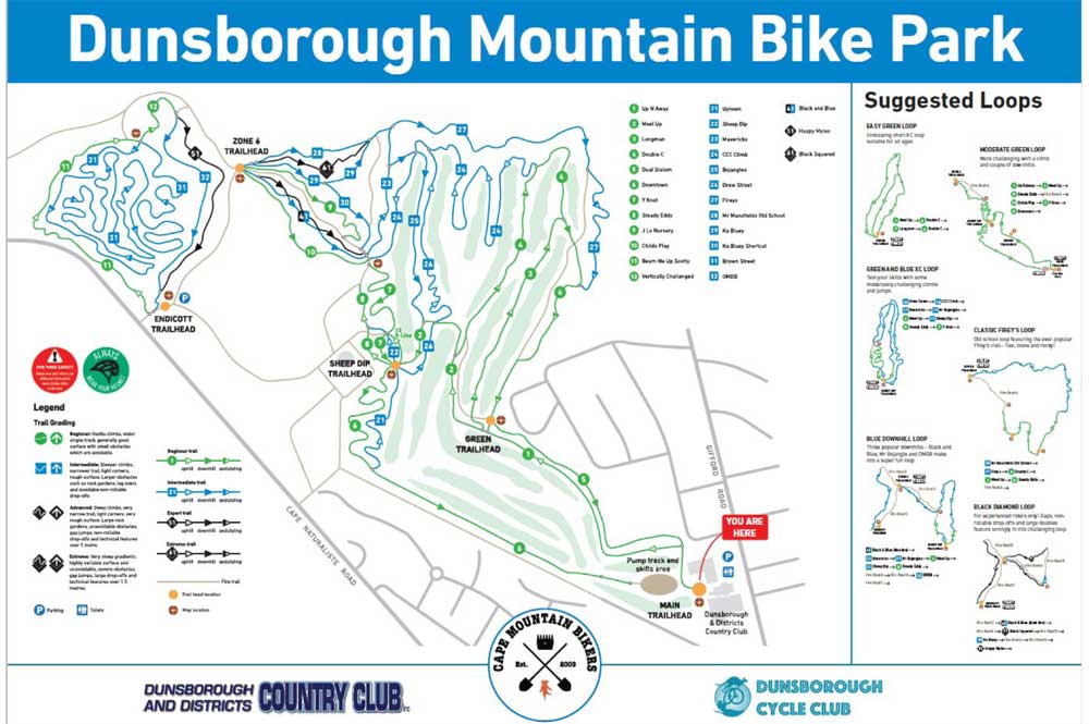 Meelup Park Bike Trails Map 2