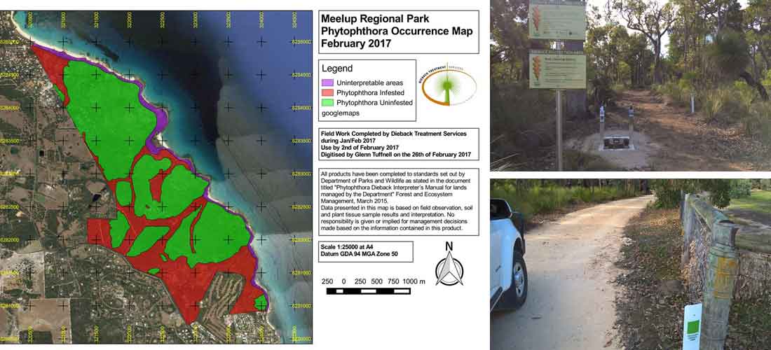 meelup park dieback map images
